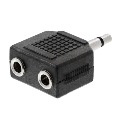 ADAPTADOR AUDIO JACK 3-5M 2X JACK 3-5H