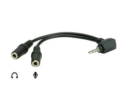 ADAPTADOR JACK 3,5 MACHO A MICROFO Y AURIC.