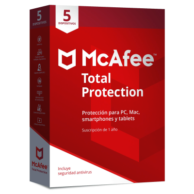 ANTIVIRUS MCAFEE TOTAL PROTECTION 5 DISPOSITIVOS
