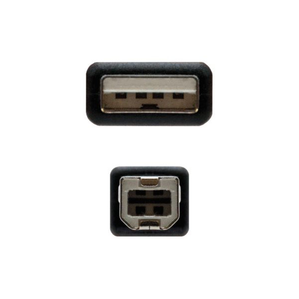 CABLE IMPRESORA 1-8 METROS NEGRO
