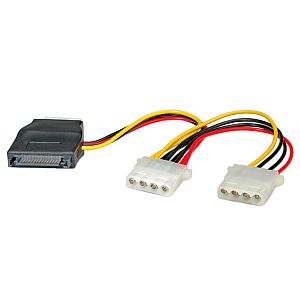 CABLE ALIMENTACION SATA M / 3x IDE H