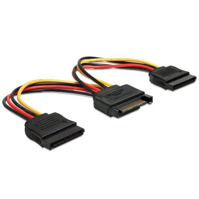 CABLE ALIMENTACION SATA M A 2 SATA HEMBRA