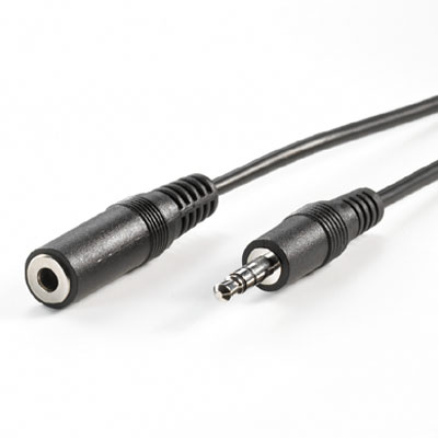 CABLE AUDIO JACK 3,5M/JACK 3,5H 5M
