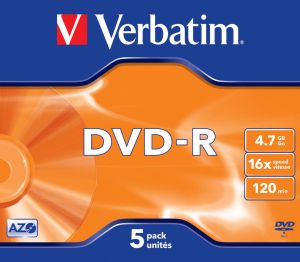 DVD-R VERBATIM CAJA 5 UNIDADES