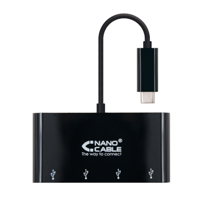Hub USB-C 4x3-0 Nanocable