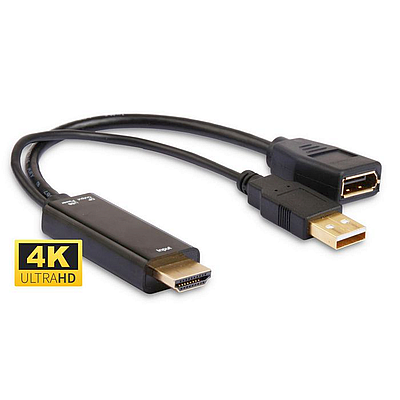 ADAPTADOR HDMI MACHO DISPLAYPORT HEMBRA