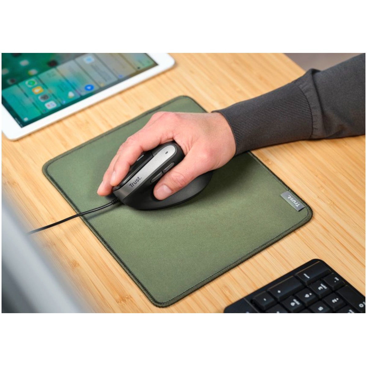 RATON ERGONOMICO TRUST BAYO II USB