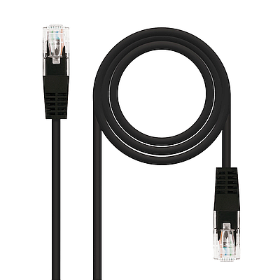 LATIGUILLO RJ45 CAT6 1M NEGRO