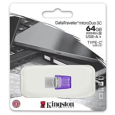 PENDRIVE 64GB KINGSTON DT MICRODUO