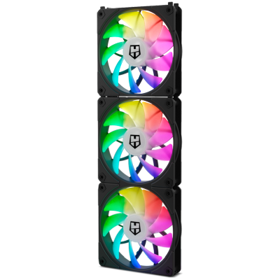 PACK 3 VENTILADORES NOX EASYLINK 120mm NEGROS