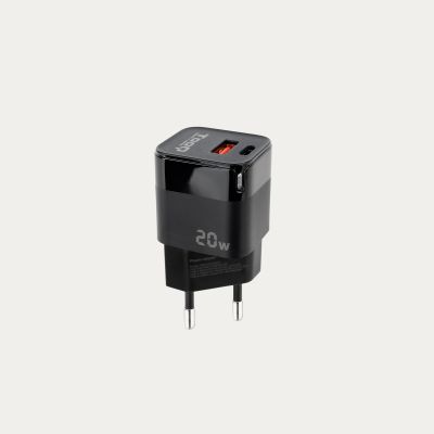 CARGADOR TOOQ 1xUSB-A QC / 1xUSB-C PD 20W TQWC-QCPD20
